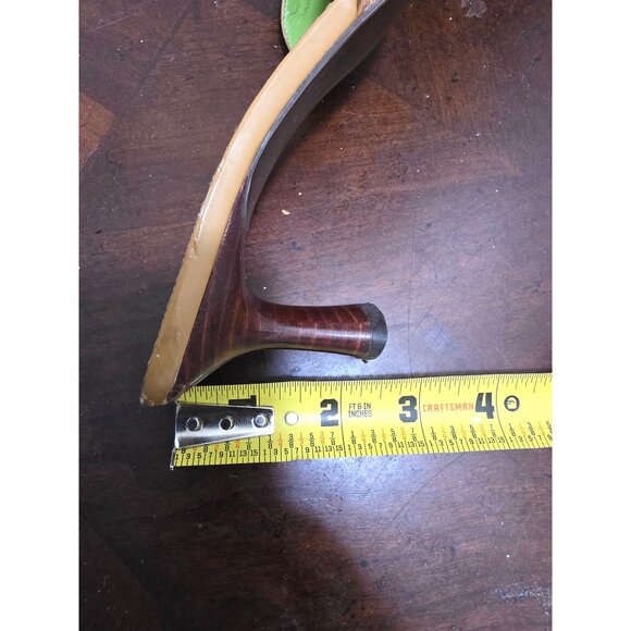 Naturalizer Tan Leather Mule Heels Buckle Detail & Green Insoles Size 8N - Picture 9 of 12